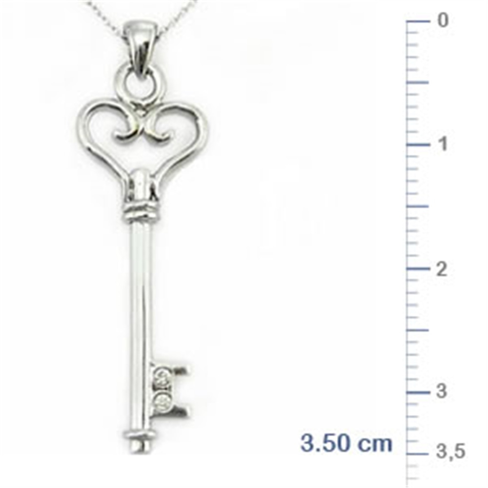 Goldstore-URL 0.02 ct. Pırlanta Anahtar Kolye