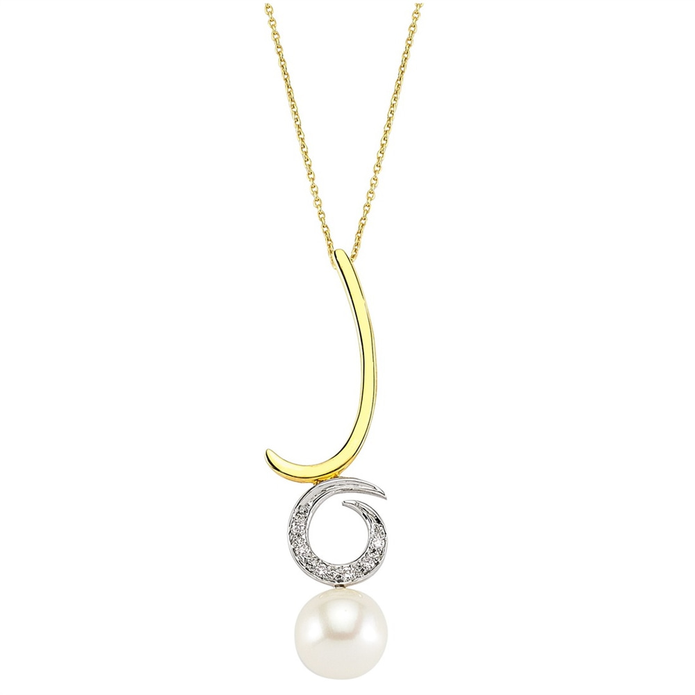 Goldstore-URL 0.04 ct. Pırlanta Kolye