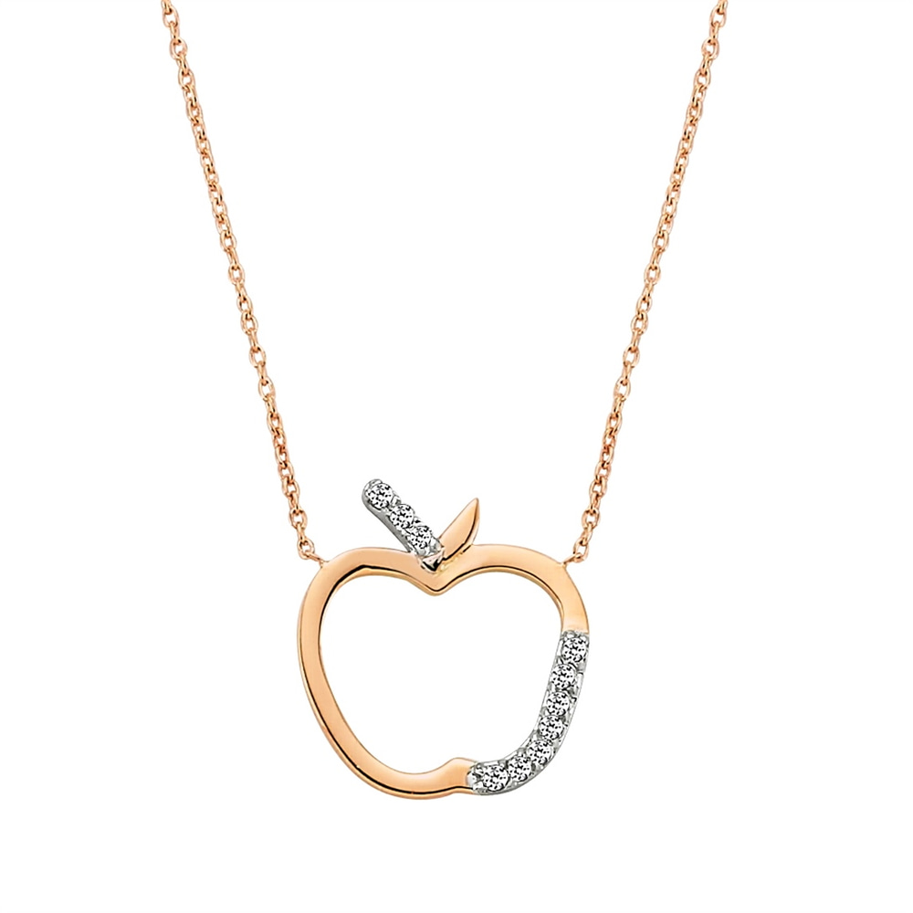 Goldstore-URL 0.05 ct. Pırlanta Fantezi Kolye