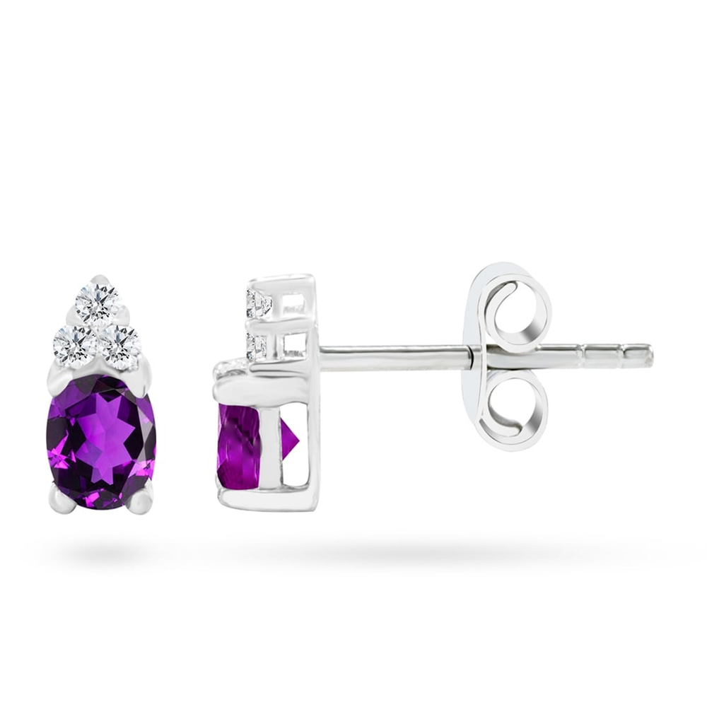 Goldstore-URL 0.08 ct. Pırlanta Klasik Küpe