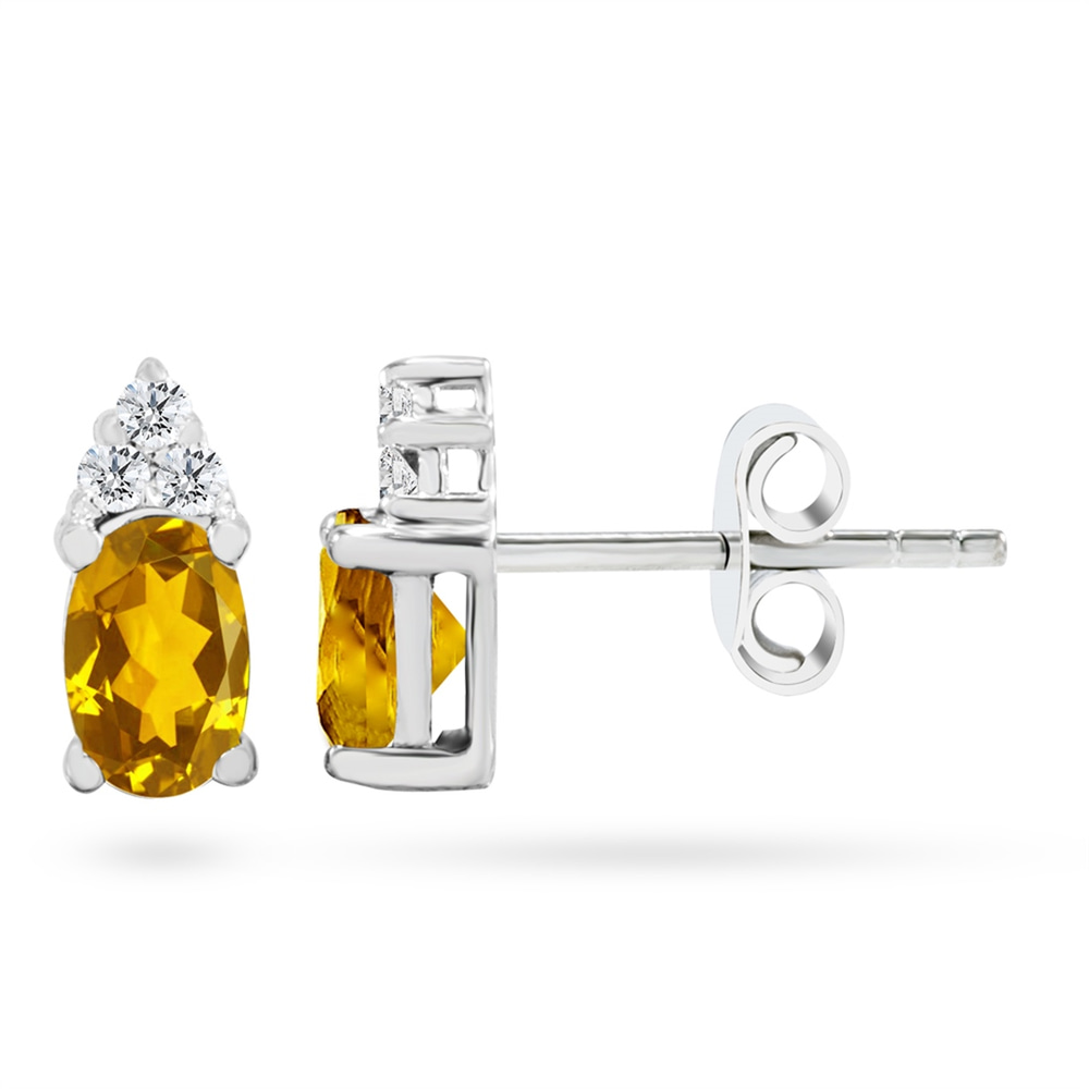 Goldstore-URL 0.1 ct. Pırlanta Klasik Küpe