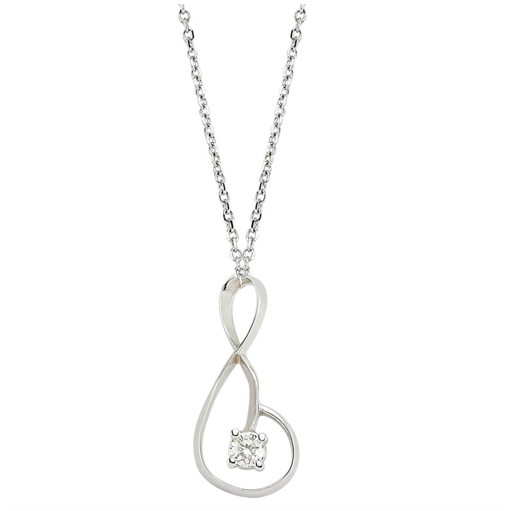 Goldstore-URL 0.1 ct. Pırlanta Tektaş Kolye
