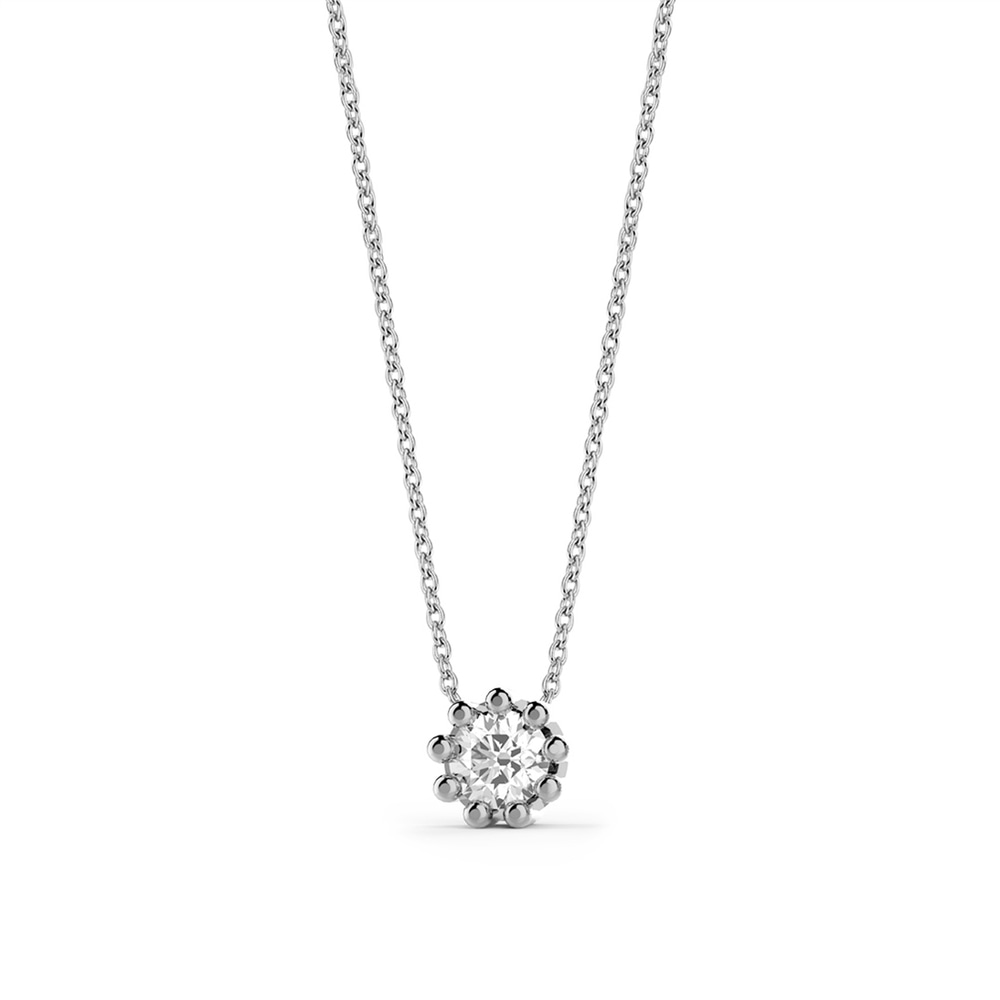 Goldstore-URL 0.15 ct. Pırlanta Klasik Tektaş Kolye
