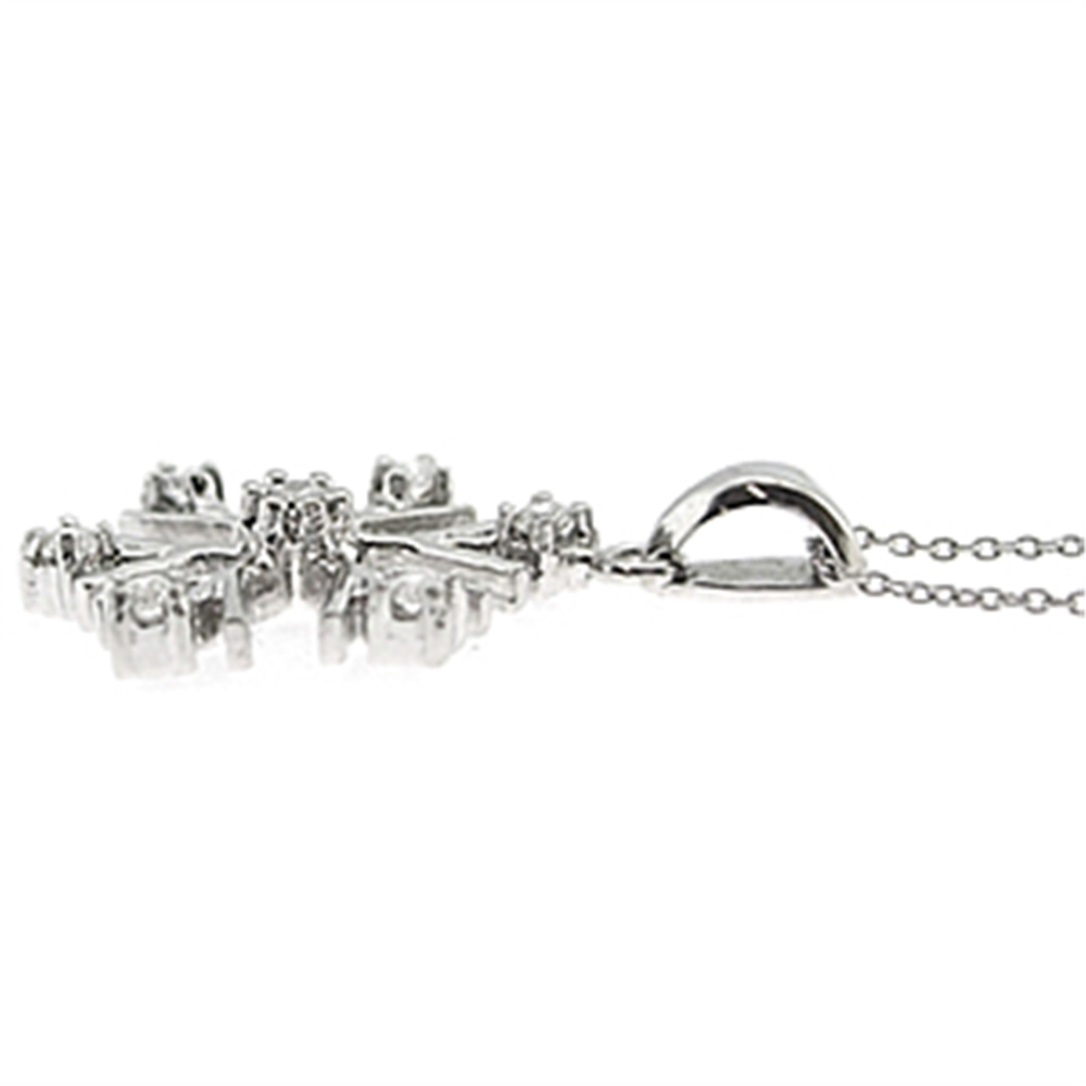 Goldstore-URL 0.17 ct. Pırlanta Kar Tanesi Fantezi Kolye