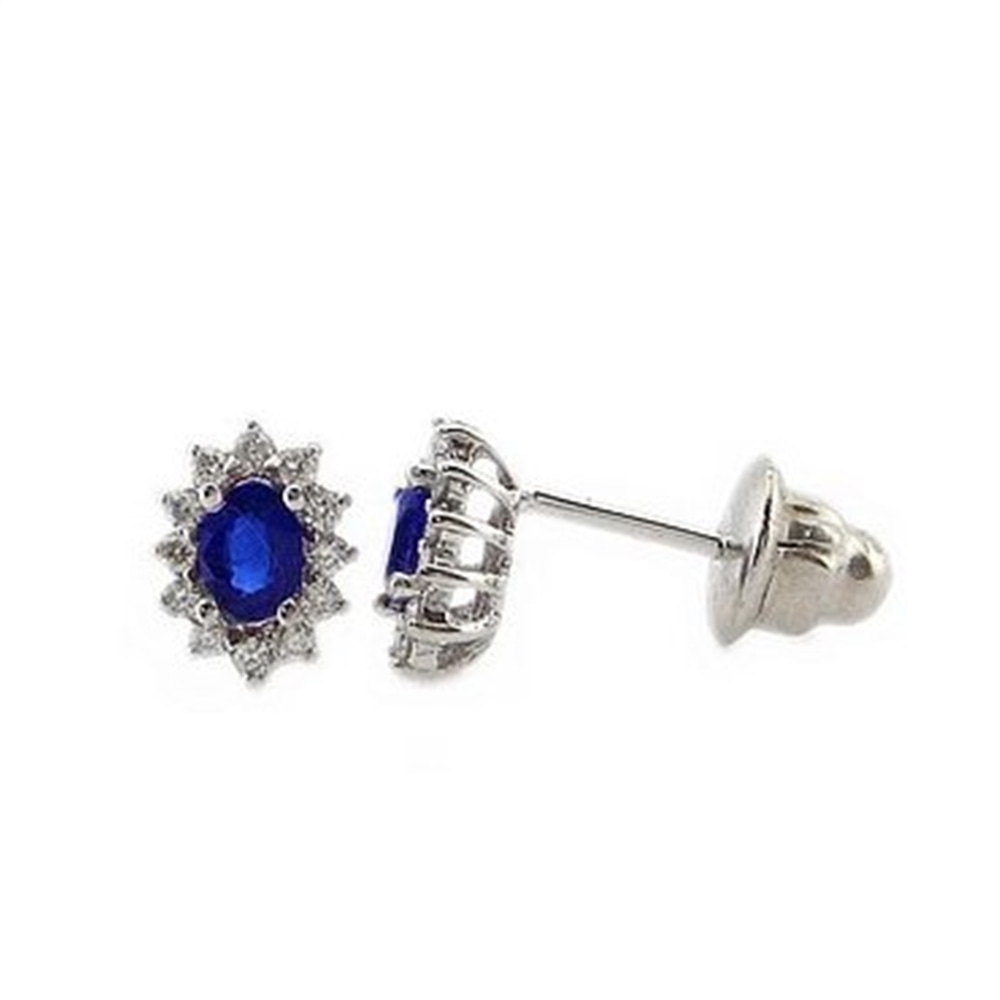 Goldstore-URL 0.28 ct. Pırlanta Safir Anturaj Set