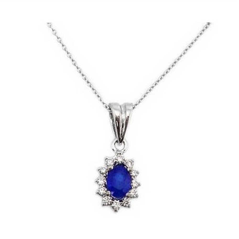 Goldstore-URL 0.28 ct. Pırlanta Safir Anturaj Set