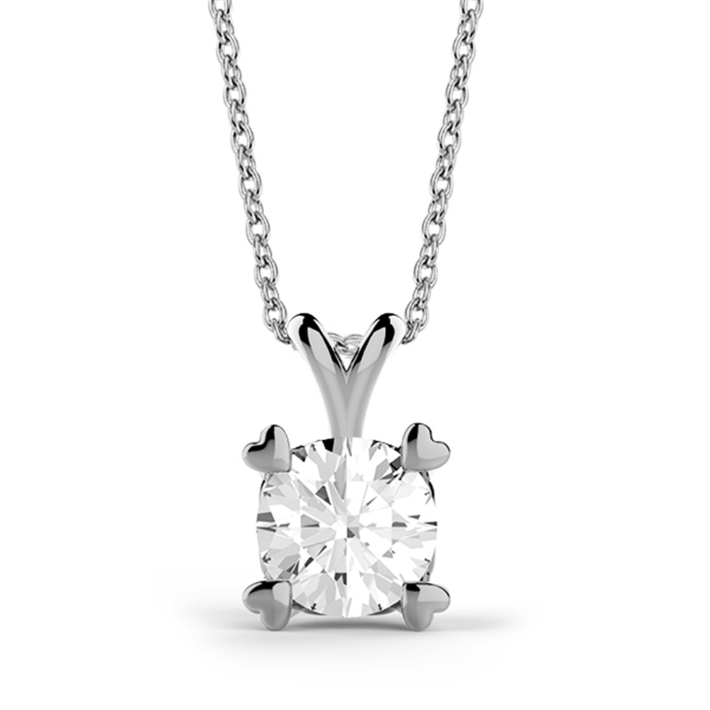 Goldstore-URL 0.3 ct. Pırlanta Klasik Tektaş Kolye