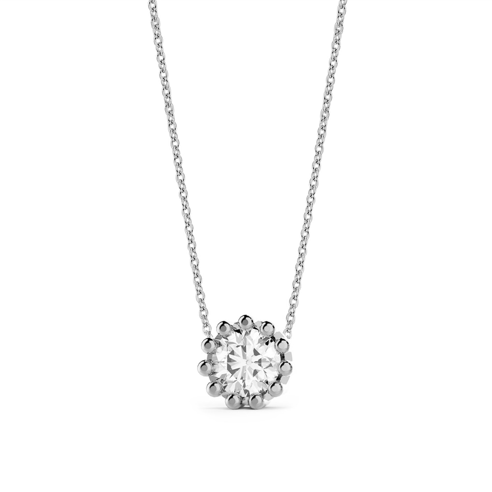 Goldstore-URL 0.3 ct. Pırlanta Klasik Tektaş Kolye