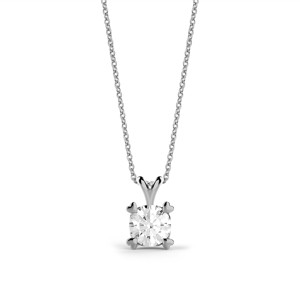 Goldstore-URL 0.3 ct. Pırlanta Klasik Tektaş Kolye