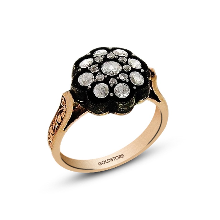 Goldstore-URL 0.36 ct. Pırlanta Gül Yüzük