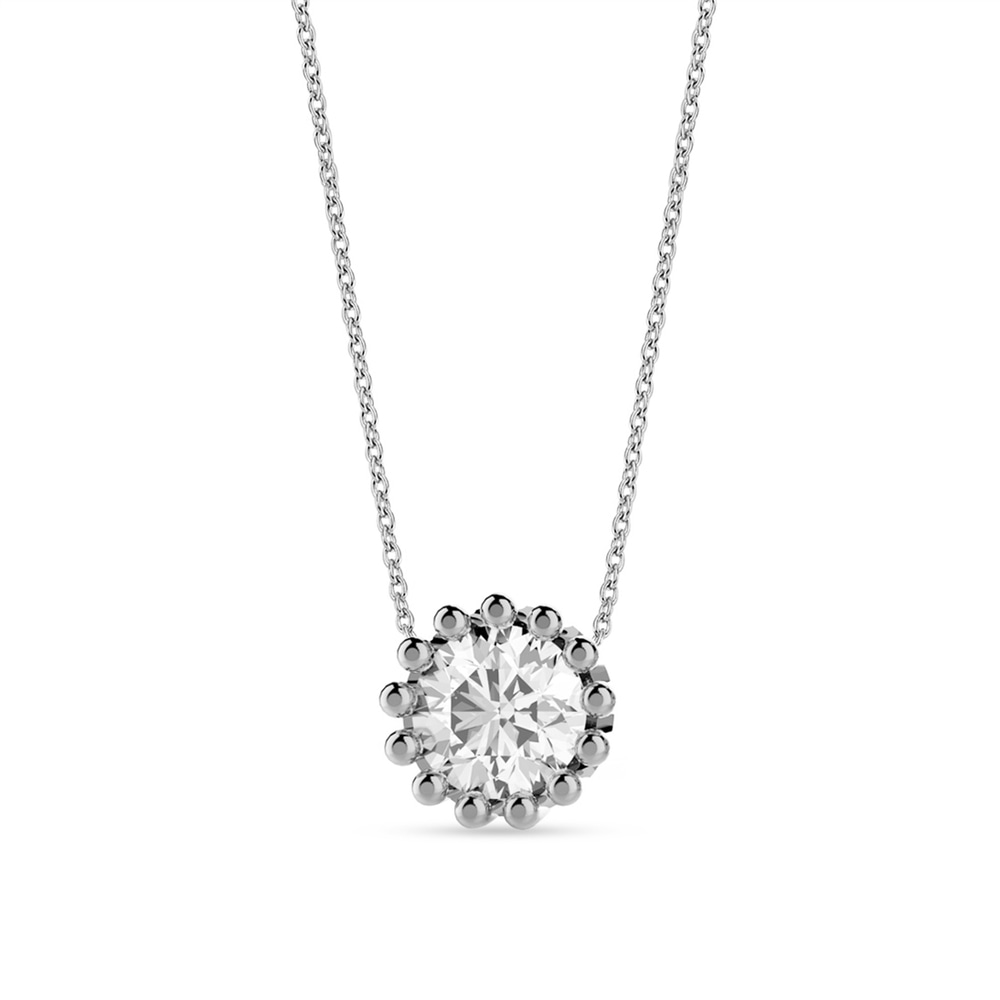 Goldstore-URL 0.5 ct. Pırlanta Klasik Tektaş Kolye