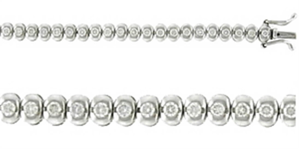 Goldstore-URL 2.6 ct. Pırlanta Su Yolu Bileklik
