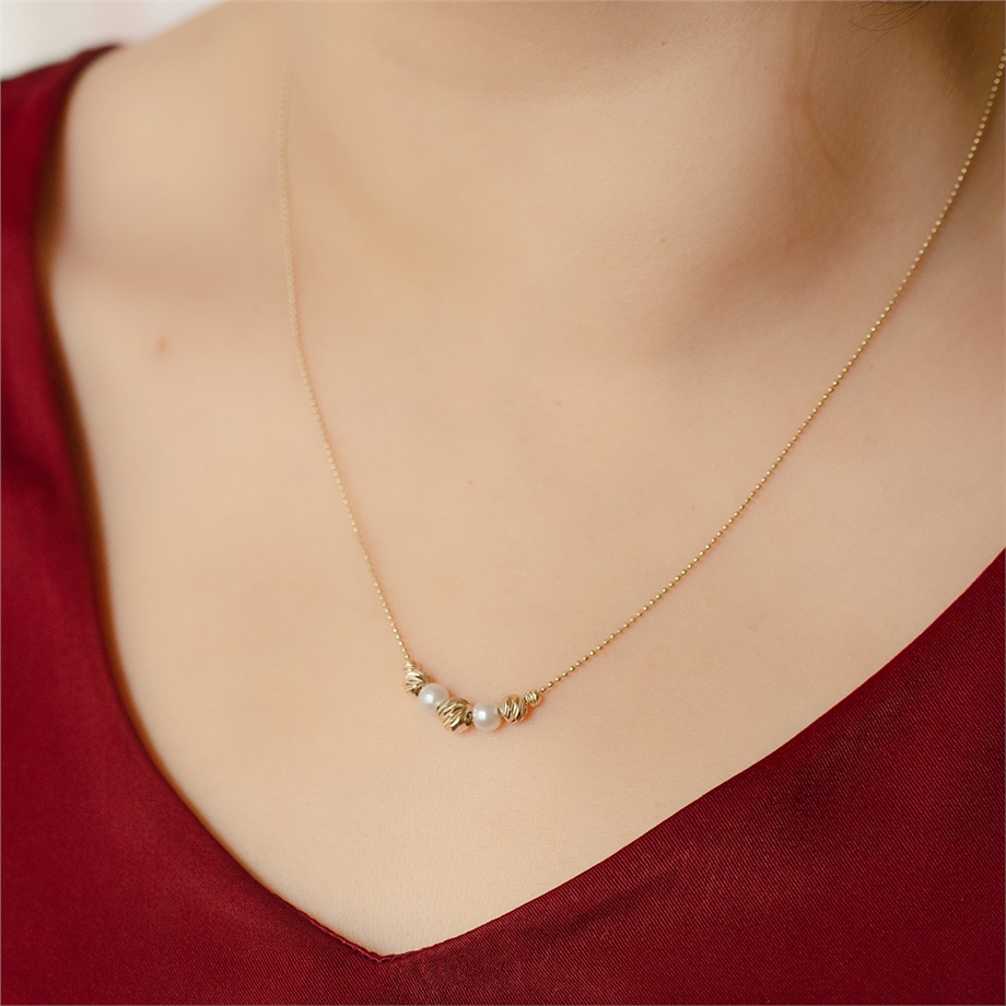 Goldstore-URL İnci Top Top Kolye