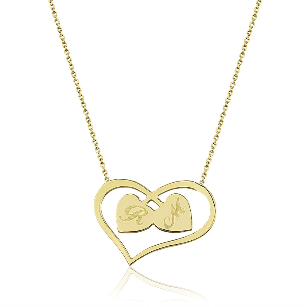 Goldstore-URL Kalp Harf Kolye