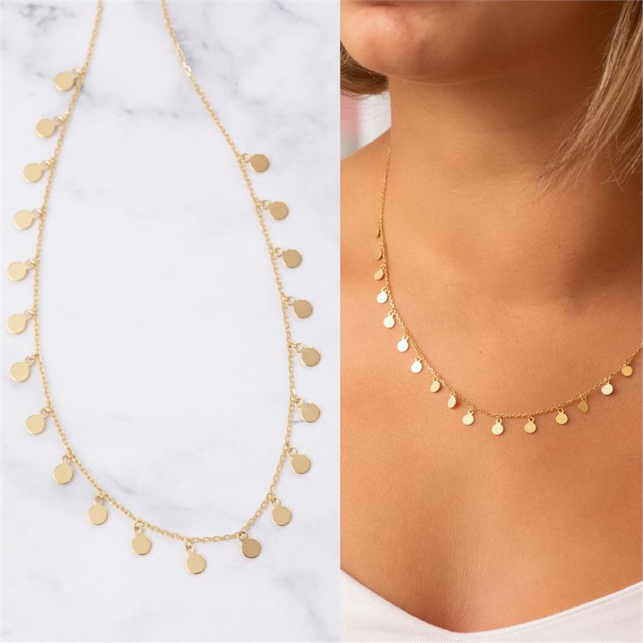 Goldstore-URL Madalyon Choker Kolye