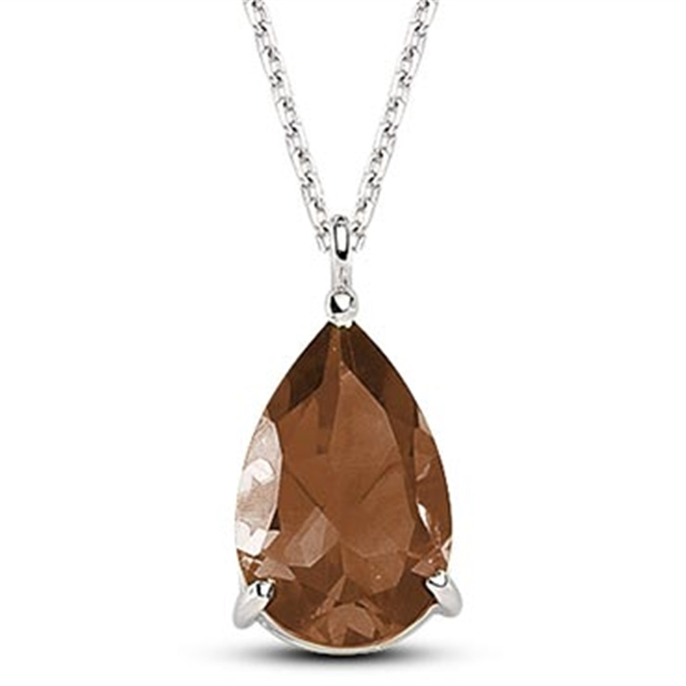 Goldstore-URL Smoky Quartz Kolye