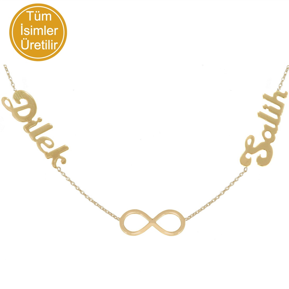 Goldstore-URL Sonsuzluk İsim Kolye