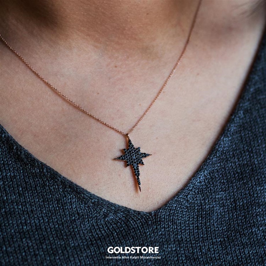 Goldstore-URL Zirkon Kutup Yıldızı Kolye