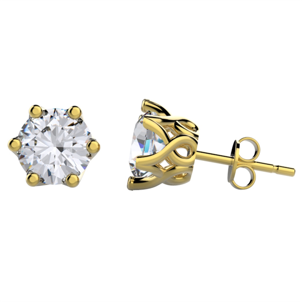 Goldstore-Zirkon Tektaş Küpe