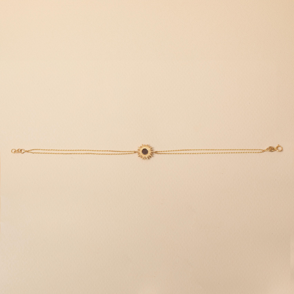 Güneş İlhamlı Opal Altın Bileklik - Goldstore