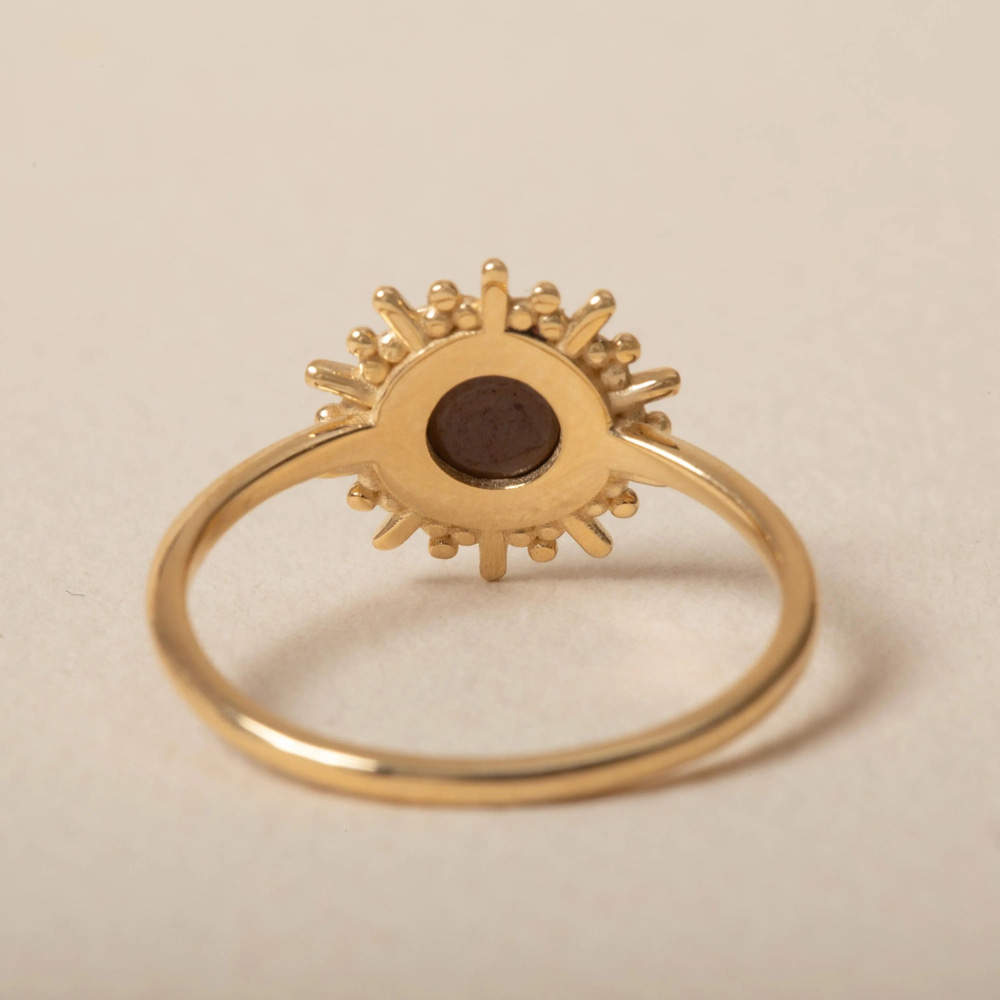 Güneş İlhamlı Opal Altın Yüzük - Goldstore