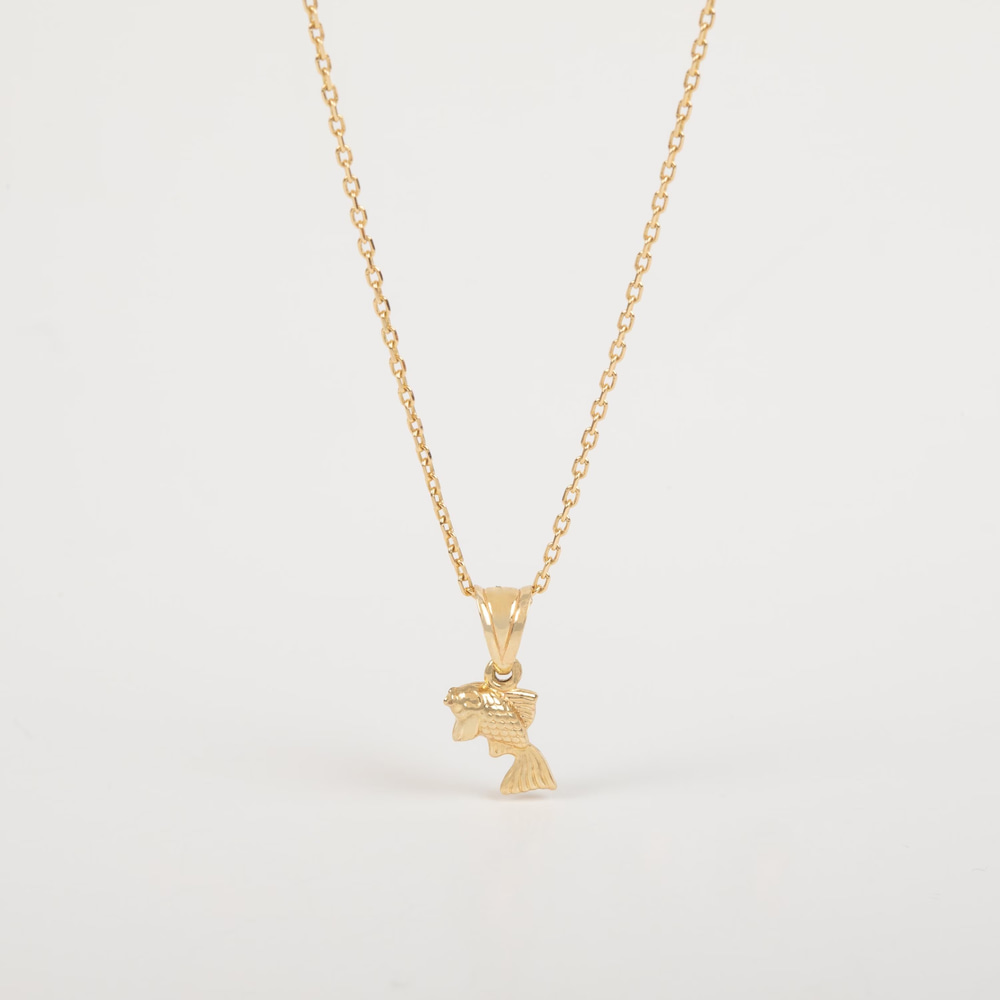 Japon Balığı Figürlü Altın Kolye - Goldstore