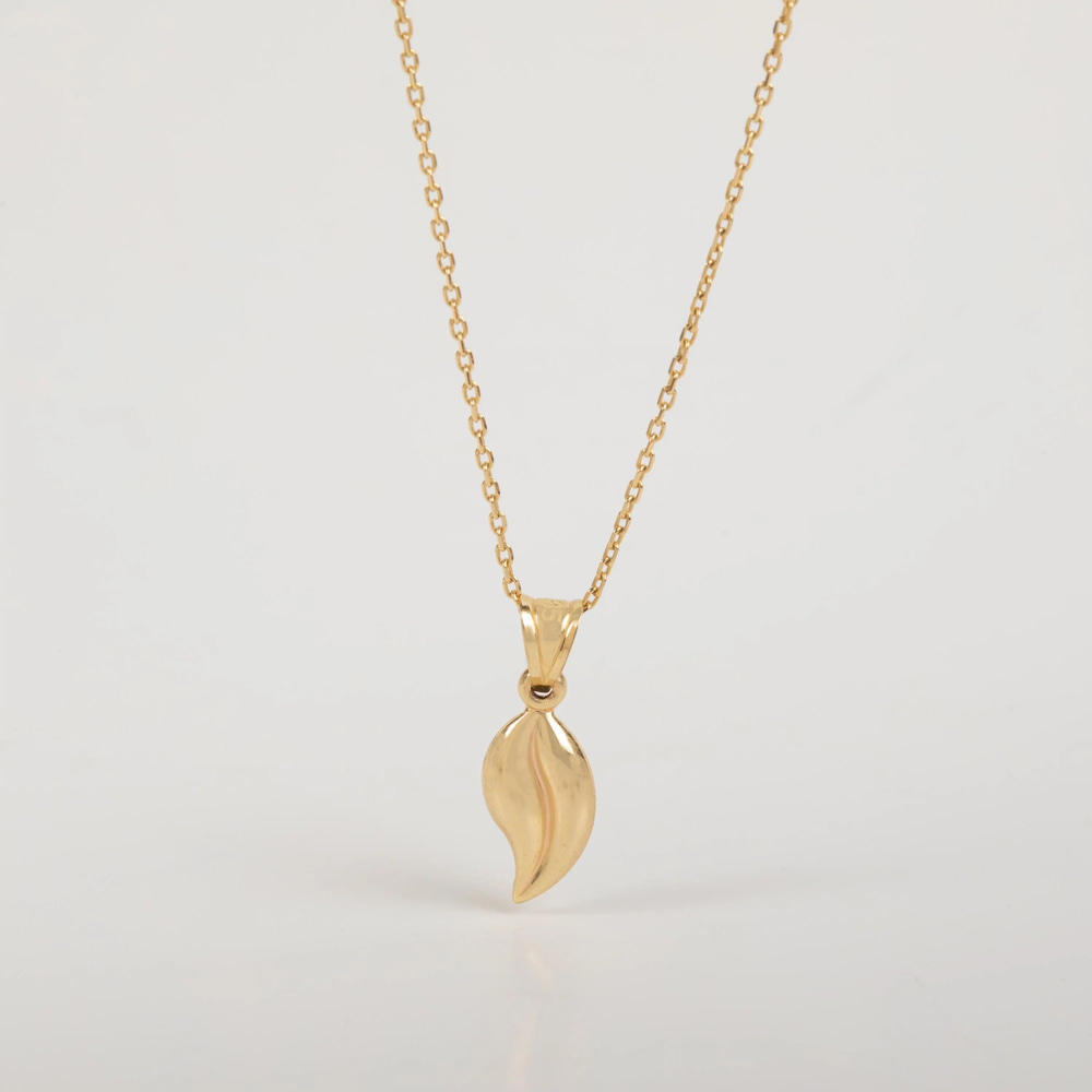 Kahve Çekirdeği Altın Kolye - Goldstore