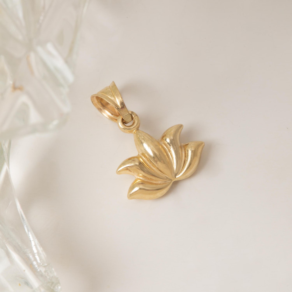 Nilüfer Çiçeği Altın Kolye - Goldstore