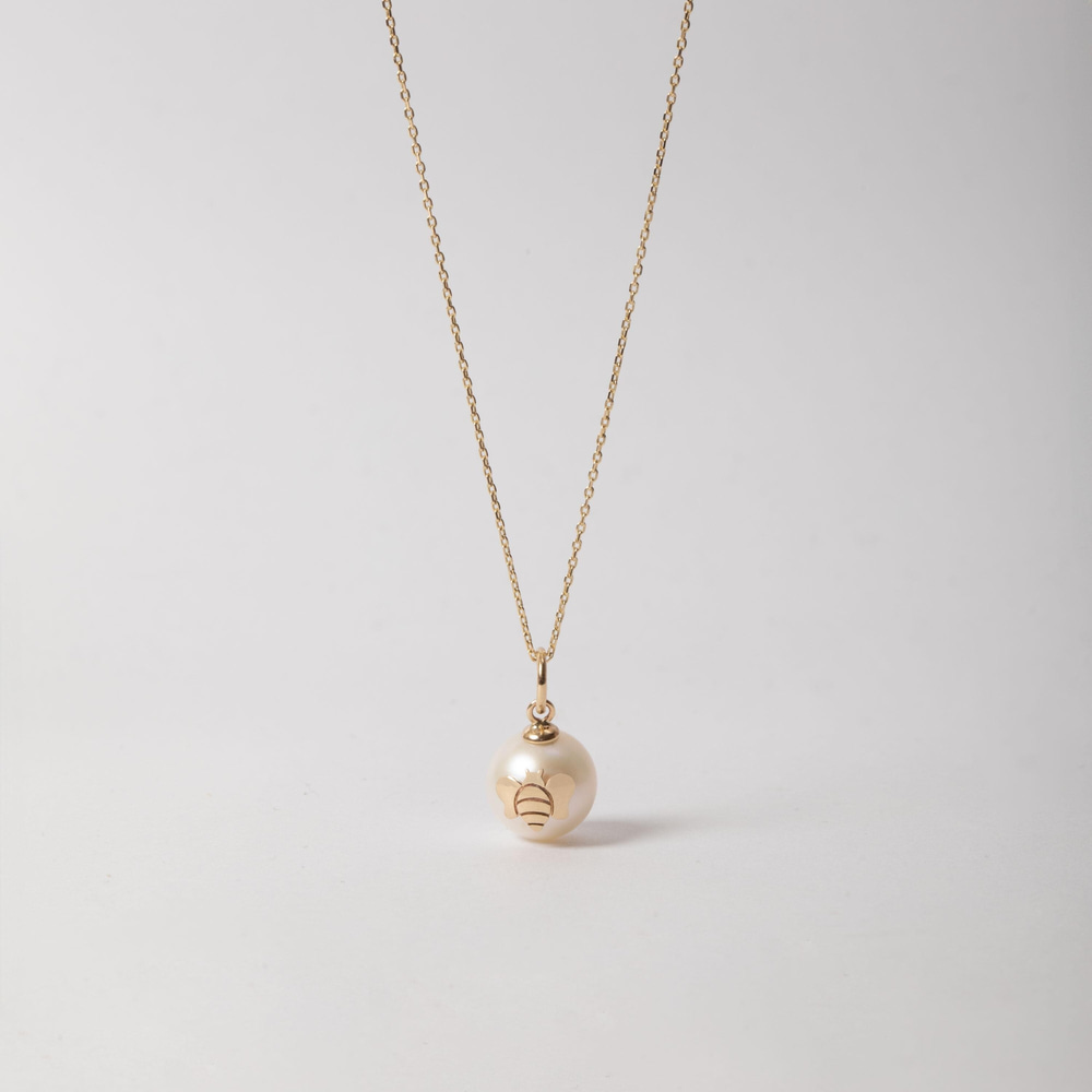 Özel Figürlü İnci Altın Kolye - Goldstore