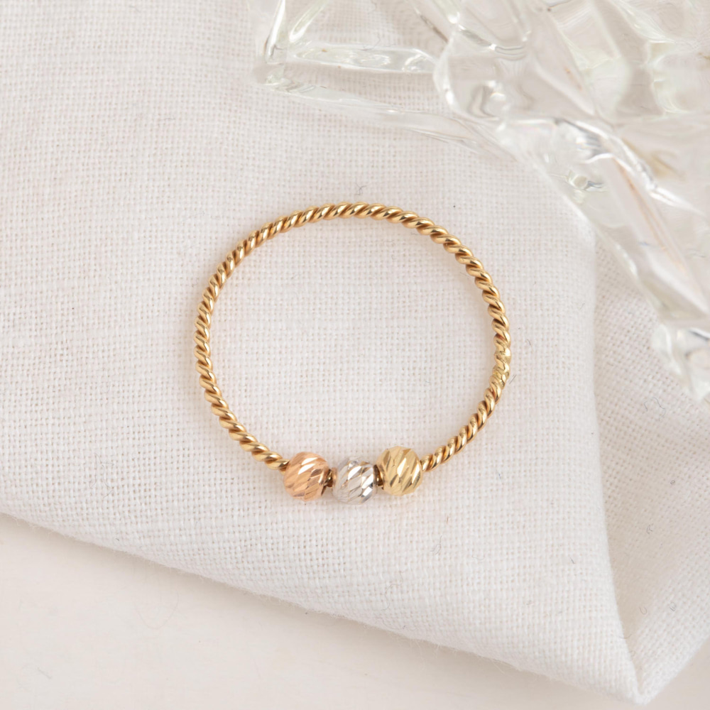 Ruhsal Altın Boncuk Yüzük - Goldstore