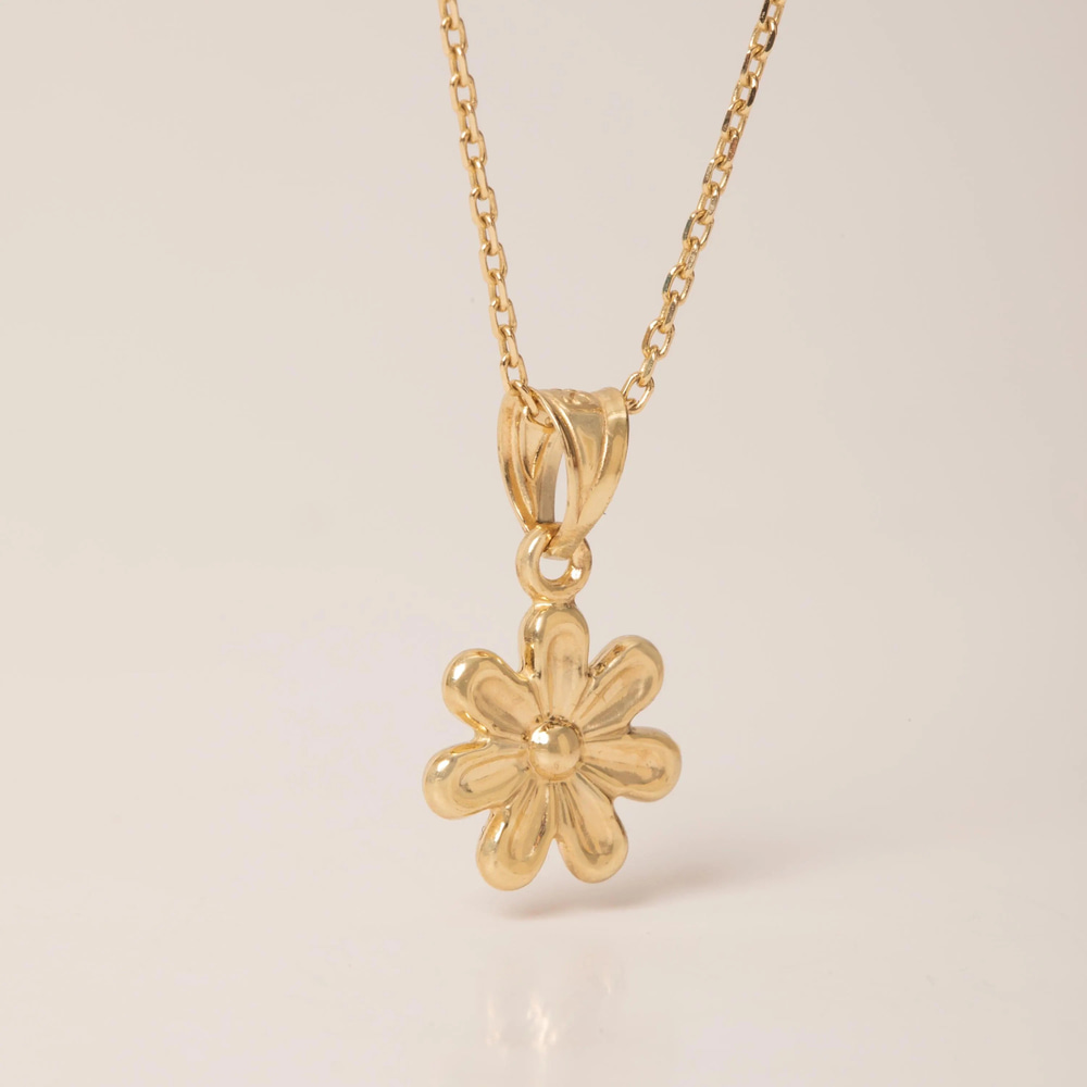Sevimli Çiçek Altın Kolye - Goldstore