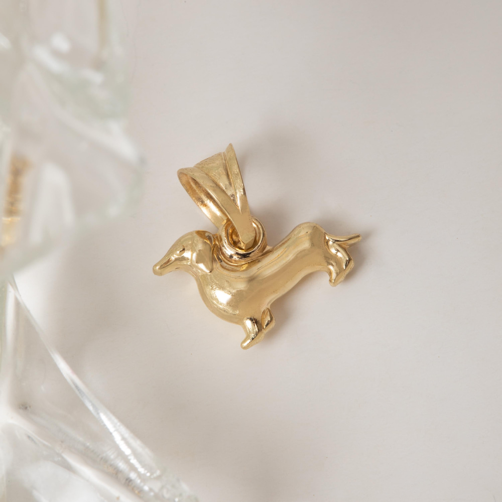 Sevimli Köpek Altın Kolye - Goldstore