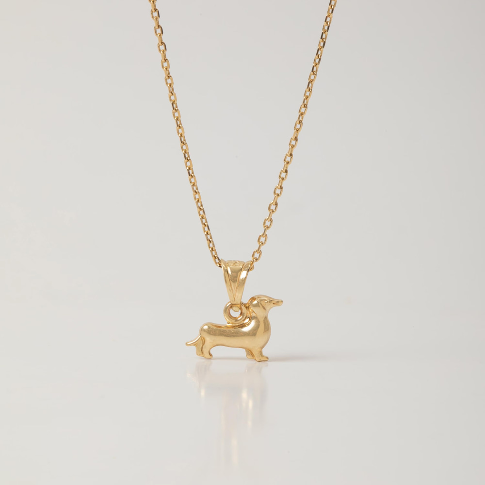 Sevimli Köpek Altın Kolye - Goldstore