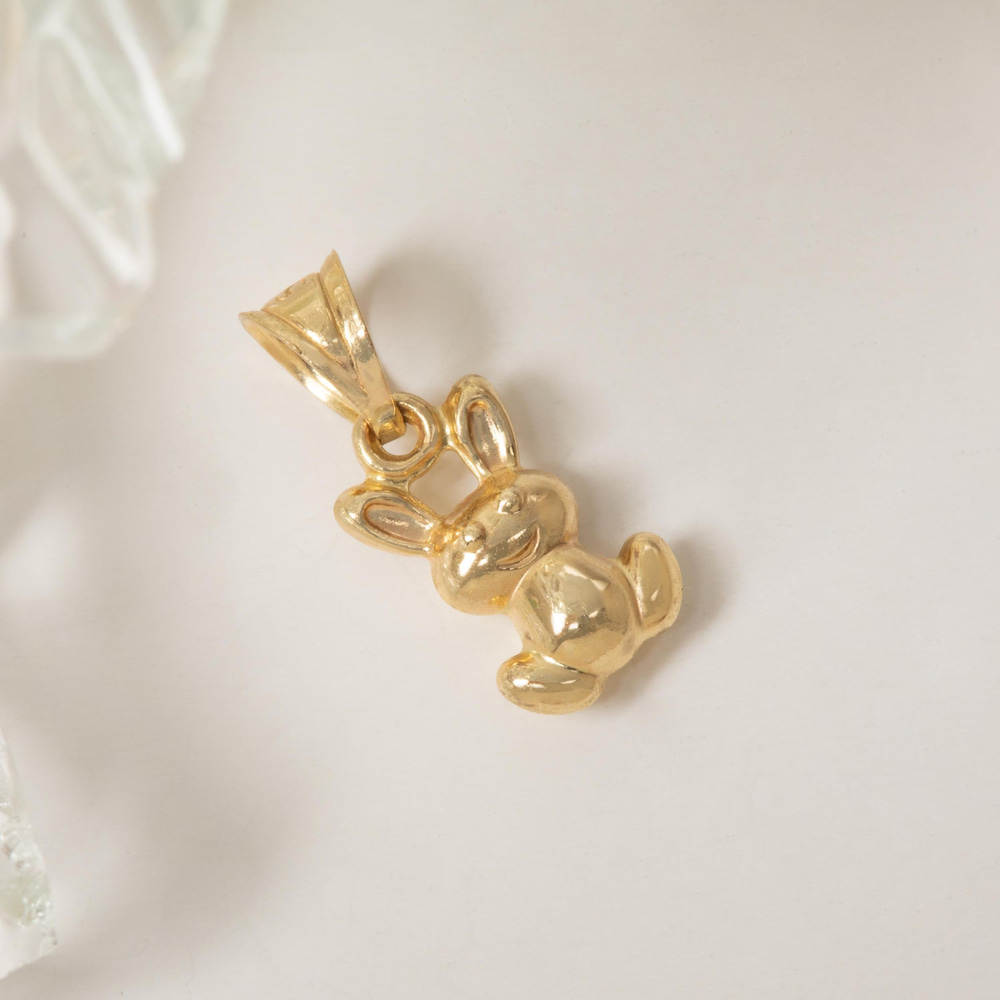 Sevimli Tavşan Altın Kolye - Goldstore