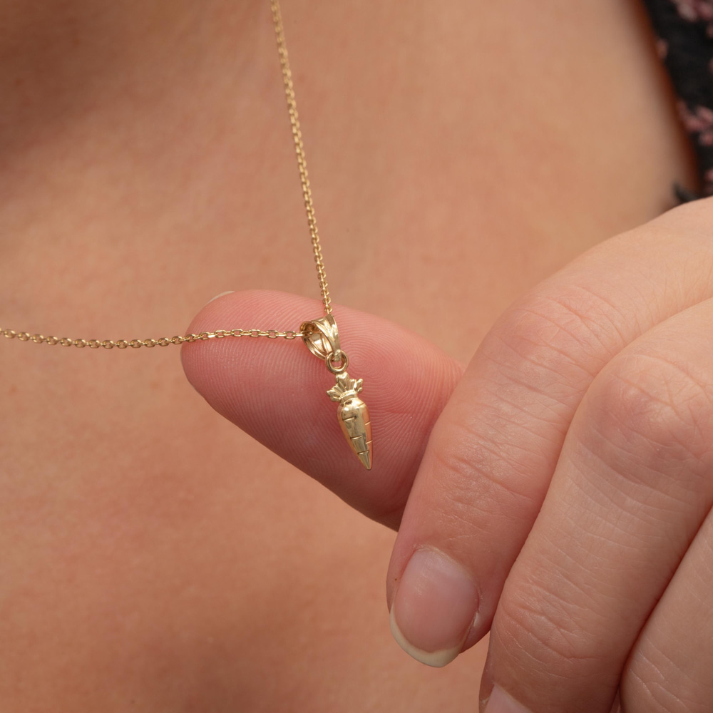 Şirin Havuç Altın Kolye - Goldstore