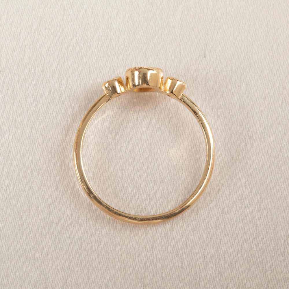 Sitrin Pırlanta Büyüsü Altın Yüzük - Goldstore
