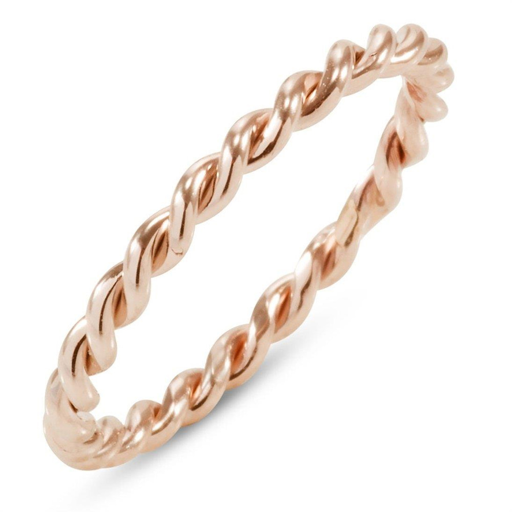 Solid Gold Twisted Ring - Goldstore