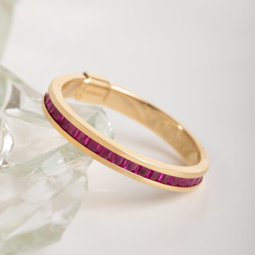 Sonsuz Aşk Baget Altın Yüzük - Goldstore