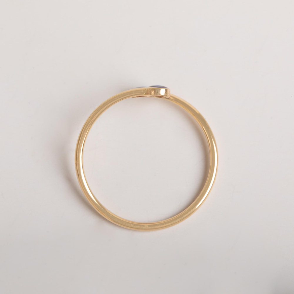 Zarif Nazar Boncuğu Altın Yüzük - Goldstore