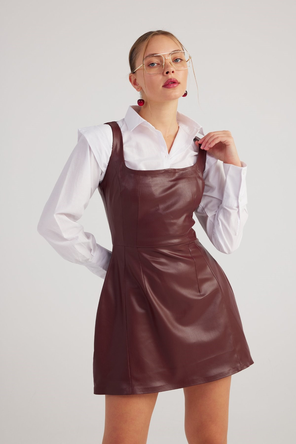 Larissa Dress Claret Red