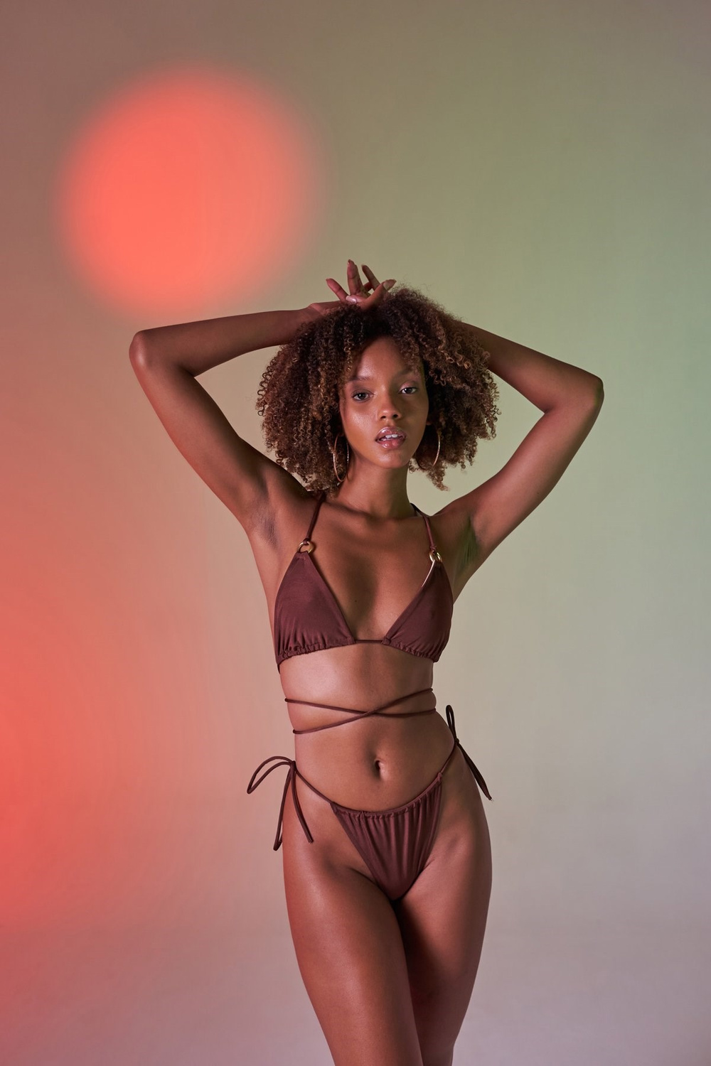 Delphi Bikini Top Brown