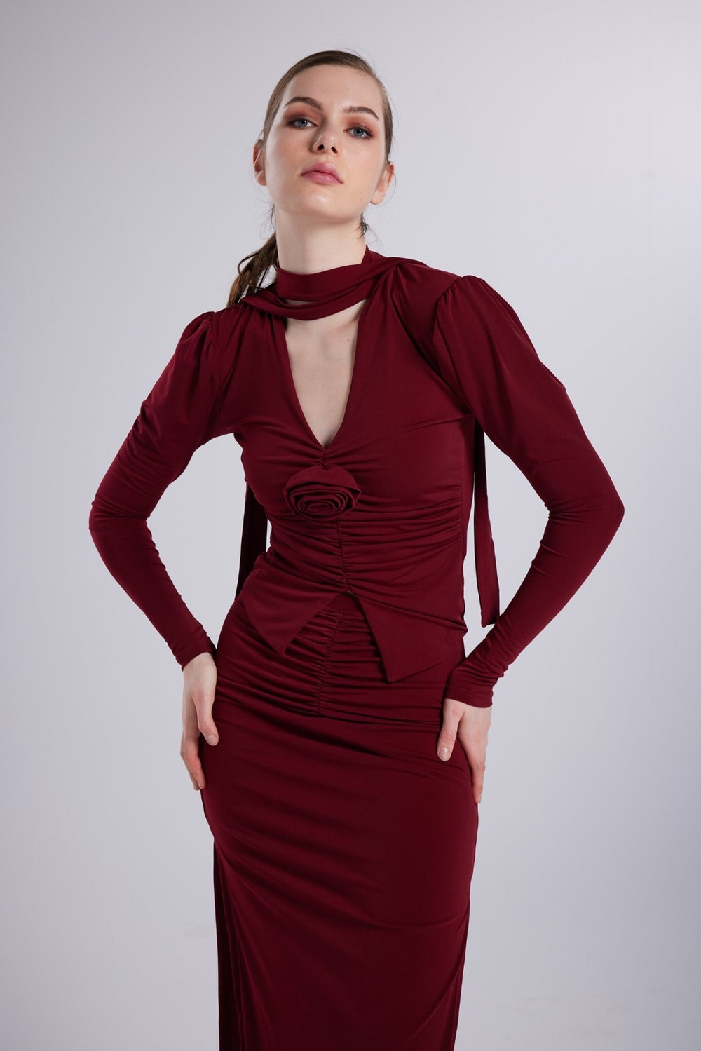 Serra Skirt Burgundy