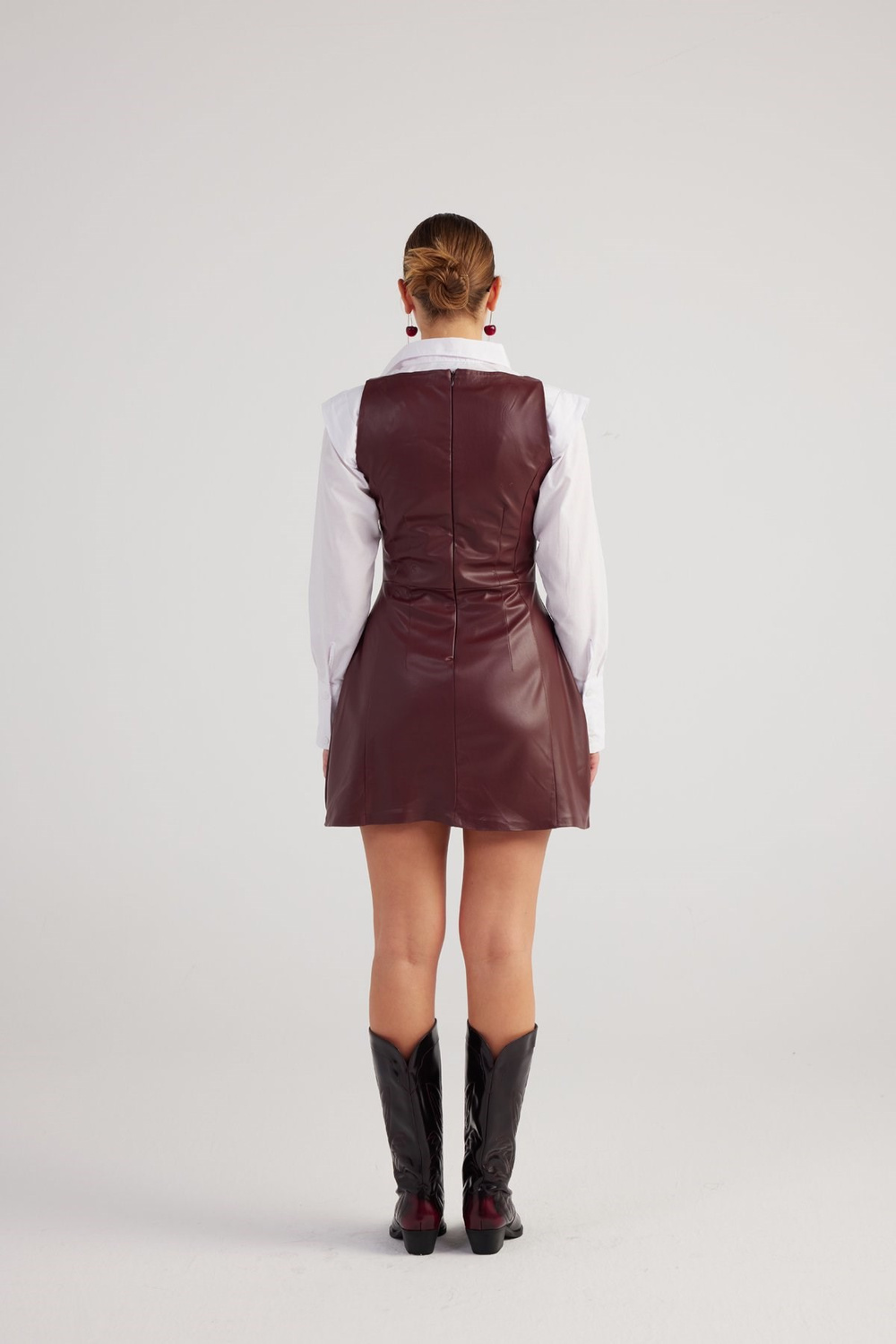 Larissa Dress Claret Red