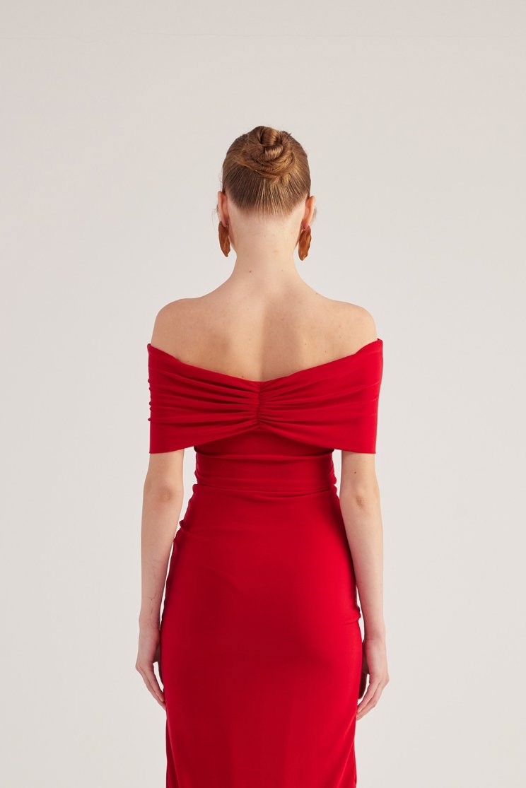 Leila Dress Red