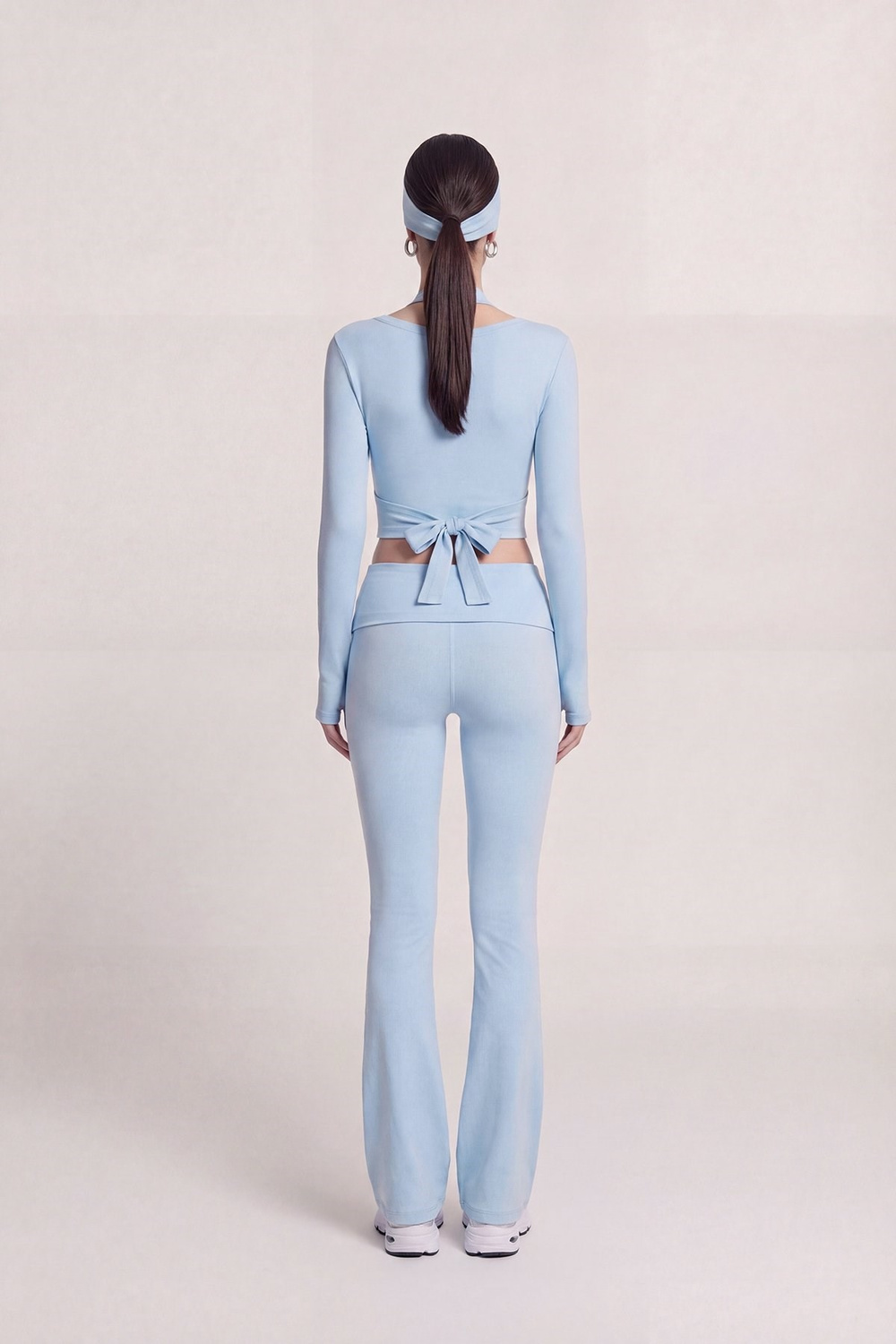 Bağlamalı Crop Kesim Ellen Bolero Mavi