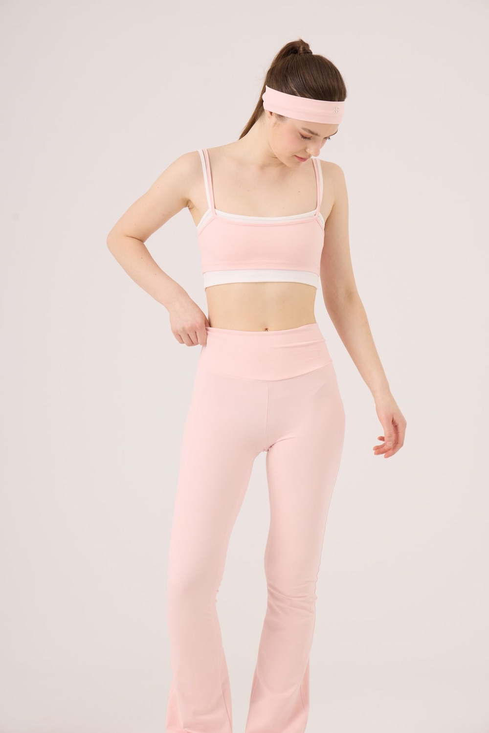 Double-Layer Strappy Fabiola Bustier Pink