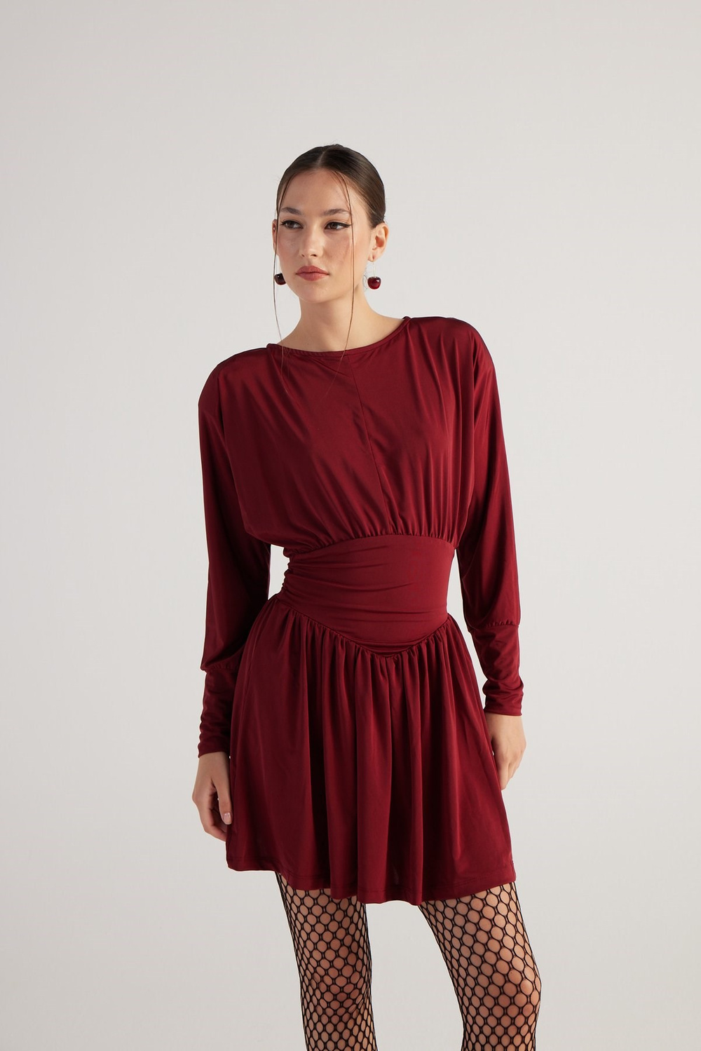 Jade Dress Burgundy