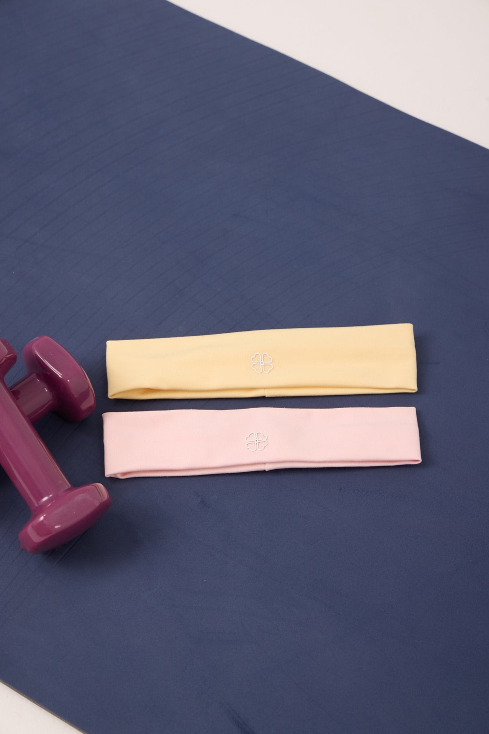  Holly Headband Pink - Yellow Set