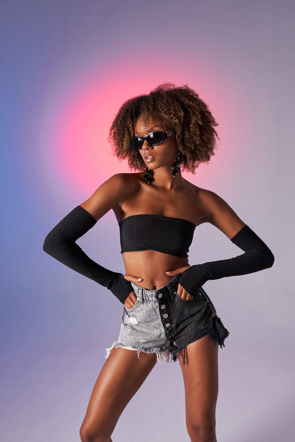 Straplez Model Noir Bluz Siyah
