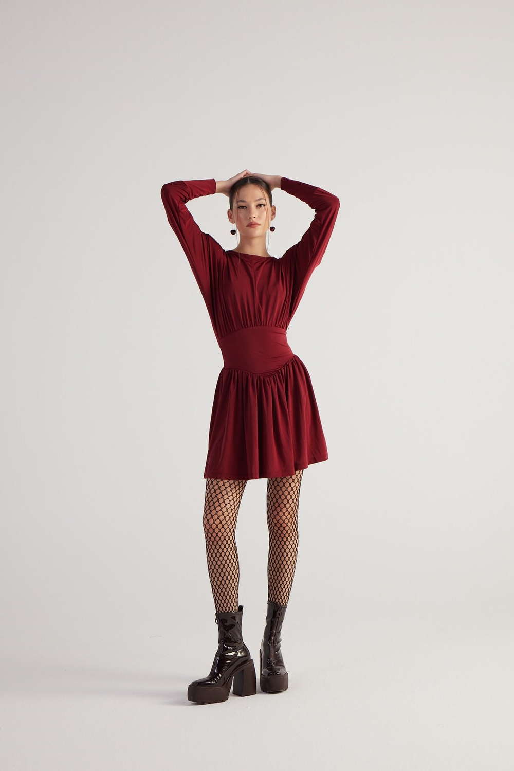 Jade Dress Burgundy